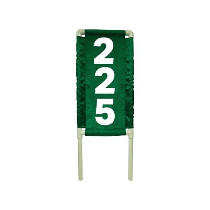 bannière de distance(verticales) vert/blanc